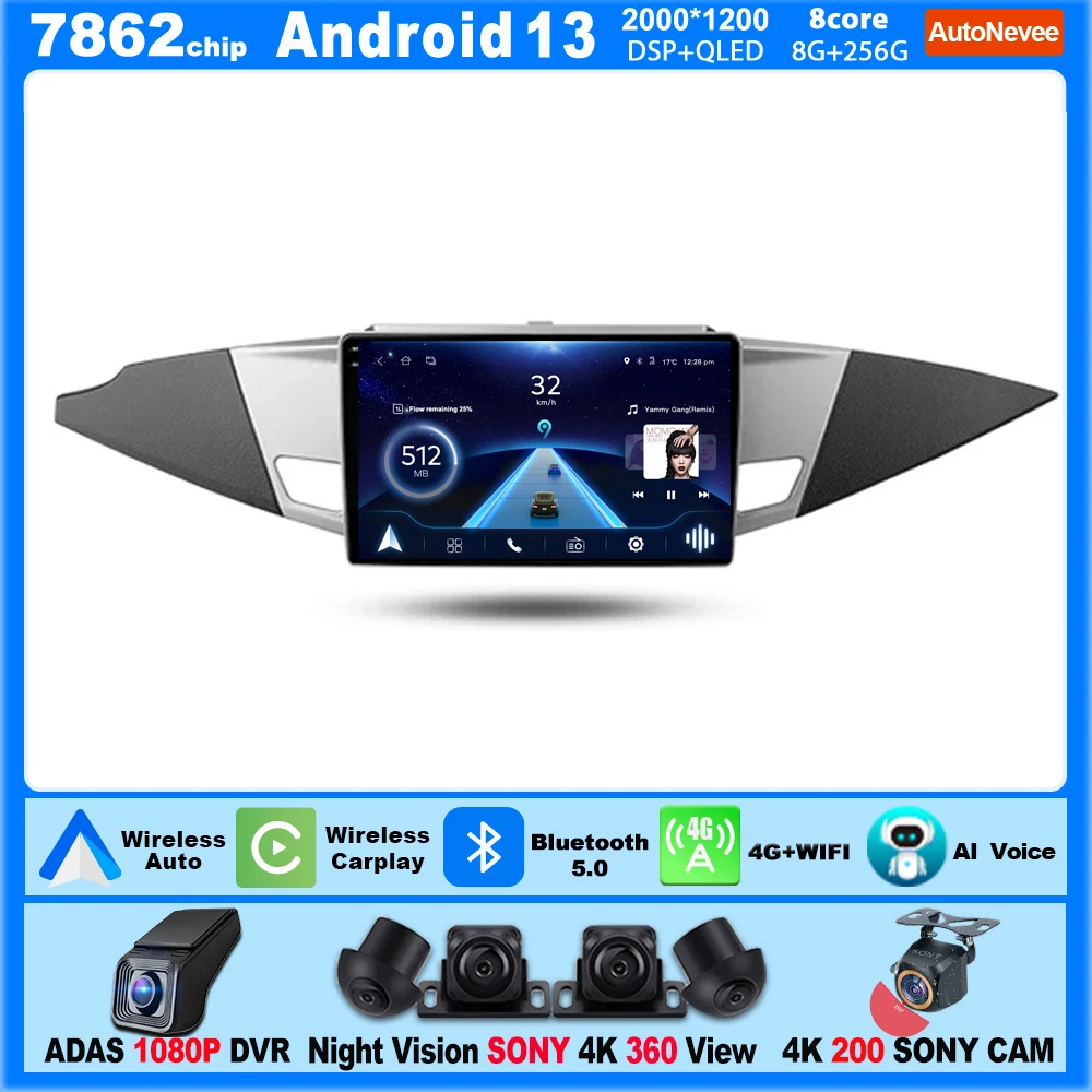 9 Inch Android Auto Carplay For MITSUBISHI ZINGER 2015 Multimedia Intelligent System 8 core Bluetooth 4G DVD Wifi Screen Display