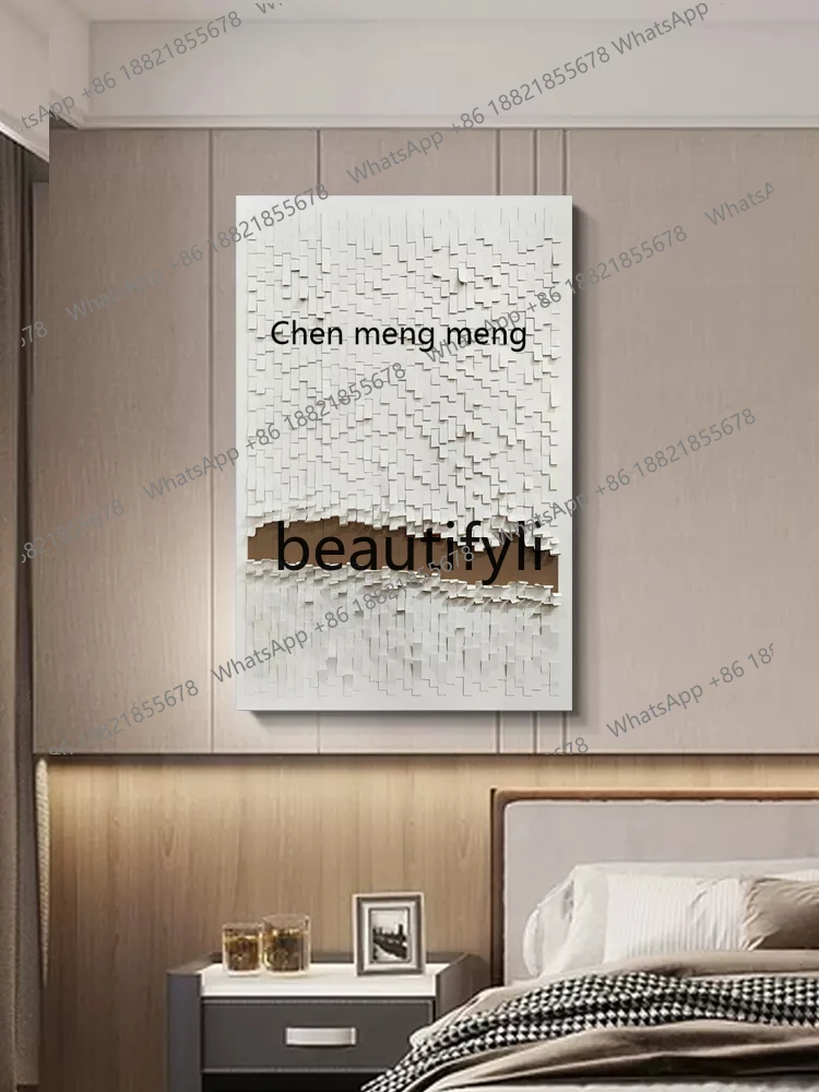 X High-End Light Luxury Hotel Mural Decoration Installation Art Abstract Entrance Hallway Hanging Painting