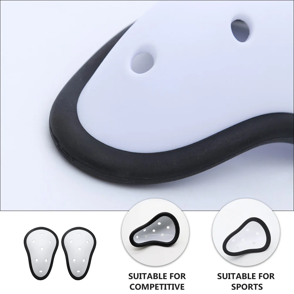 

2pcs Football Protector Strong Protection Cushion Breathable Shock Absorption Pad For Sports Seven-Hole Pad Men