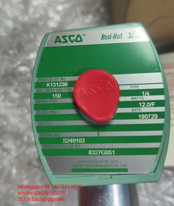 

FOR ASCO 8327G051 Solenoid Valve VCEFCMH531H417MO New Original 1 PIECE