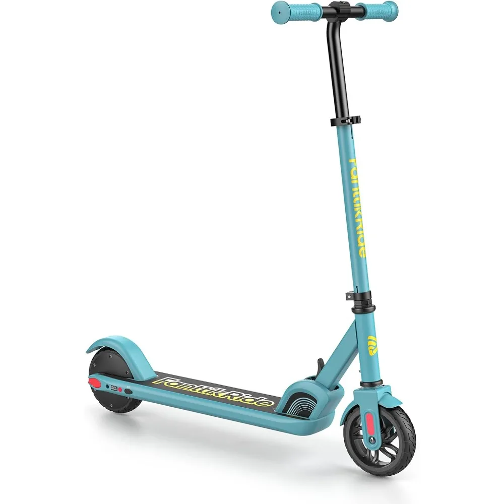 Electric Scooter for Kids 3.9 ft - 5.2 ft, 6/10MPH, 5 Miles Range, LED Display, Adjustable Height, Foldable, Rubber Wheels