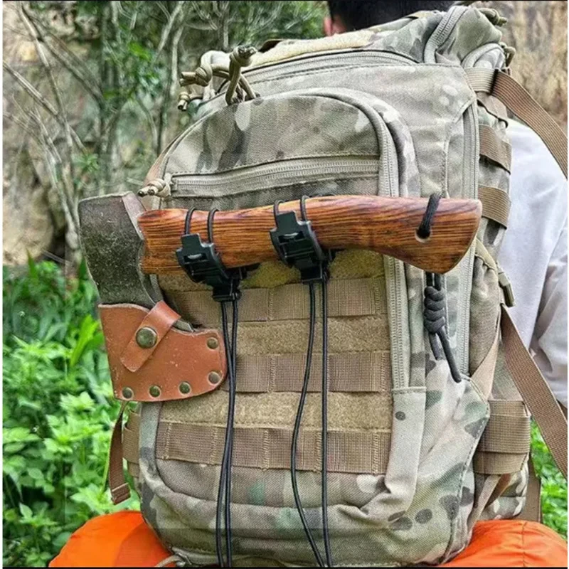 Outdoor Backpack Elastic Straps Climbing Bag Adjustable Elastic Buckle for MOLLE Tactical Backpack Water Cup Flashlight Fixed - view 2