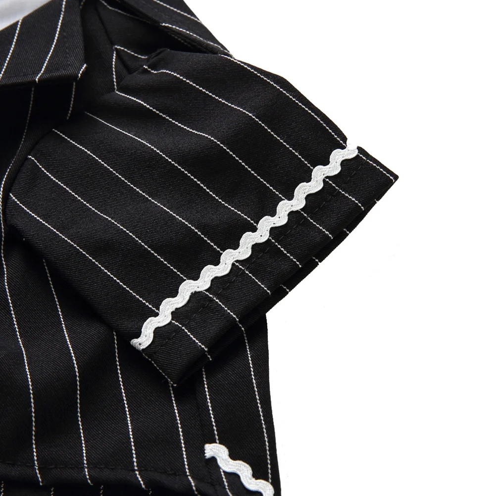 

Dog Formal Suit Stripes Size S Stylish Comfortable Warm Puppy Clothing For Wedding Party Halloween Holiday Occasion Pet