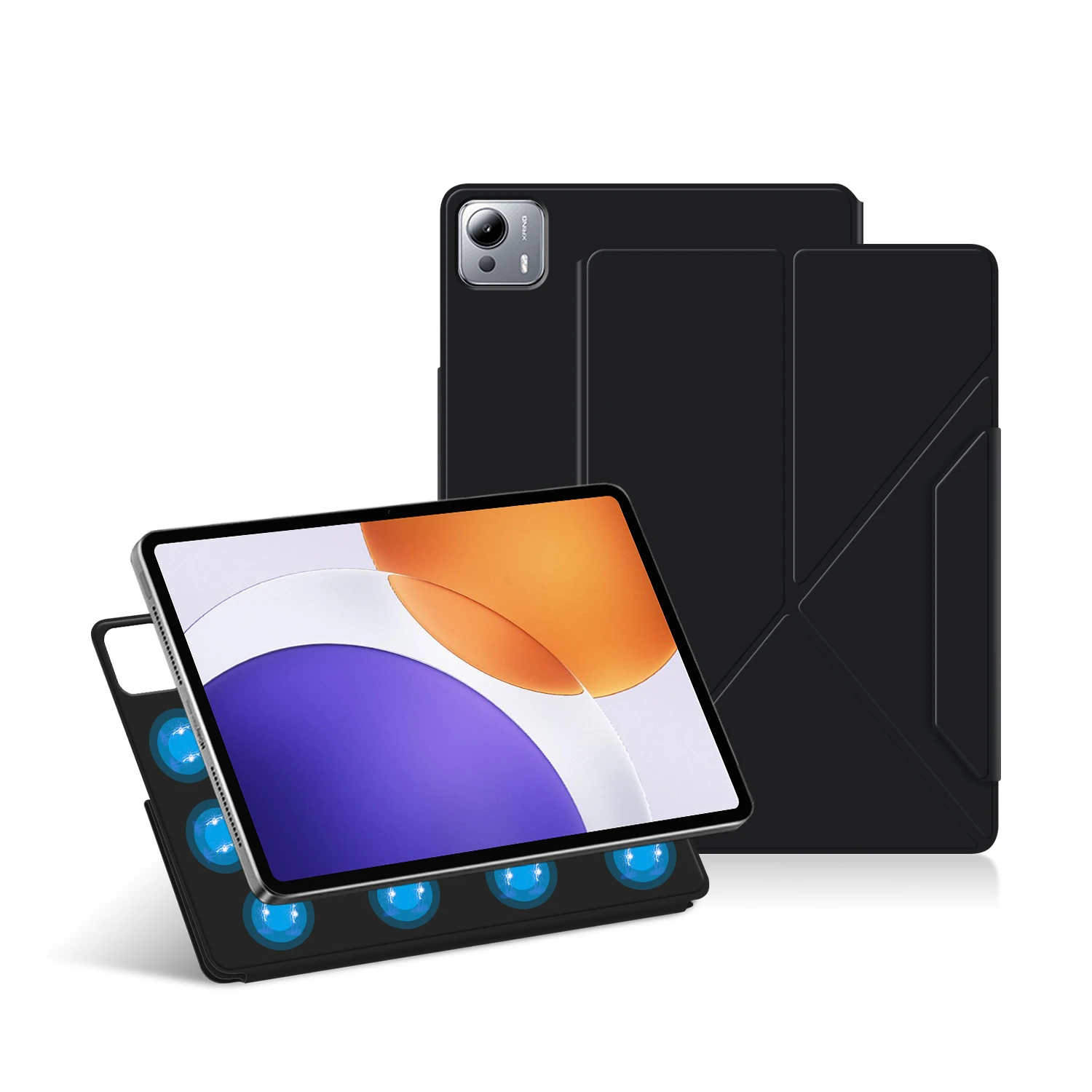 

For Xiaomi Pad 7S Pro 2025 Magnetic Case Multi-angle Folding Stand PU Leather Cover For Xiaomi Pad 7s Pro12.5" Protector Shell