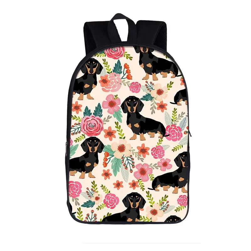 Mochila Boston Terrier con flores para perros, bolso escolar con diseño floral rosa, divertido cachorro, Bulldog, mochilas informales para estudiantes, niños y niñas, deporte de viaje