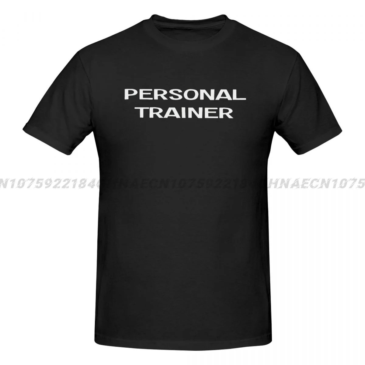 2024 Fashion Personal Trainer Men\'S T-Shirt Gym Instructor Wear Training Fitness Workout Top Double Side