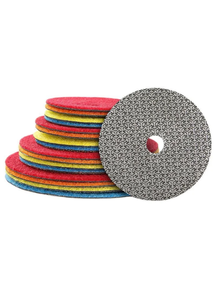 2 "/3"/4 "/5"/6 "Gegalvaniseerde Diamantpolijsten Pad Slijpschijf Trimmen Afschuining Marmeren Tegels Plaat Glas Steen Rand Slijpen - afbeelding 2