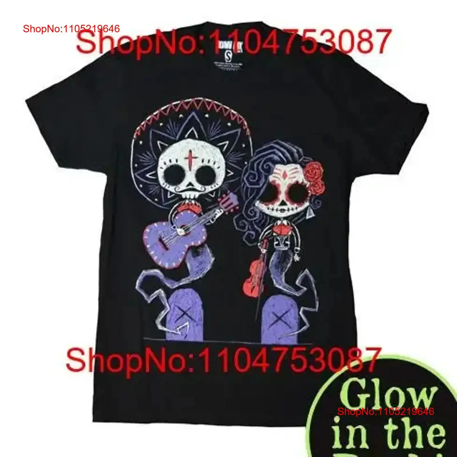 Akumu Ink Timeless Party glow in the dark T shirt vintage Washed Casual Top For Everyday Wear Soft Versatile homme Stretched