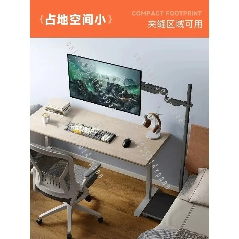 With Keyboard Support Screen Rotating Telescopic Cantilever Hanger Floor-to-ceiling Bracket Movable Lifting Table
