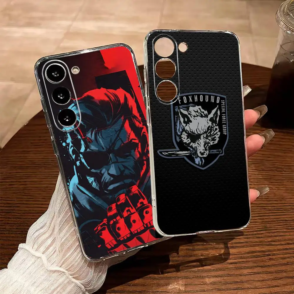 M-Metal Gear Solid Logo   Clear Soft Silicone Phone Case for Samsung Galaxy A71 A70 A52 A51 A40 A30