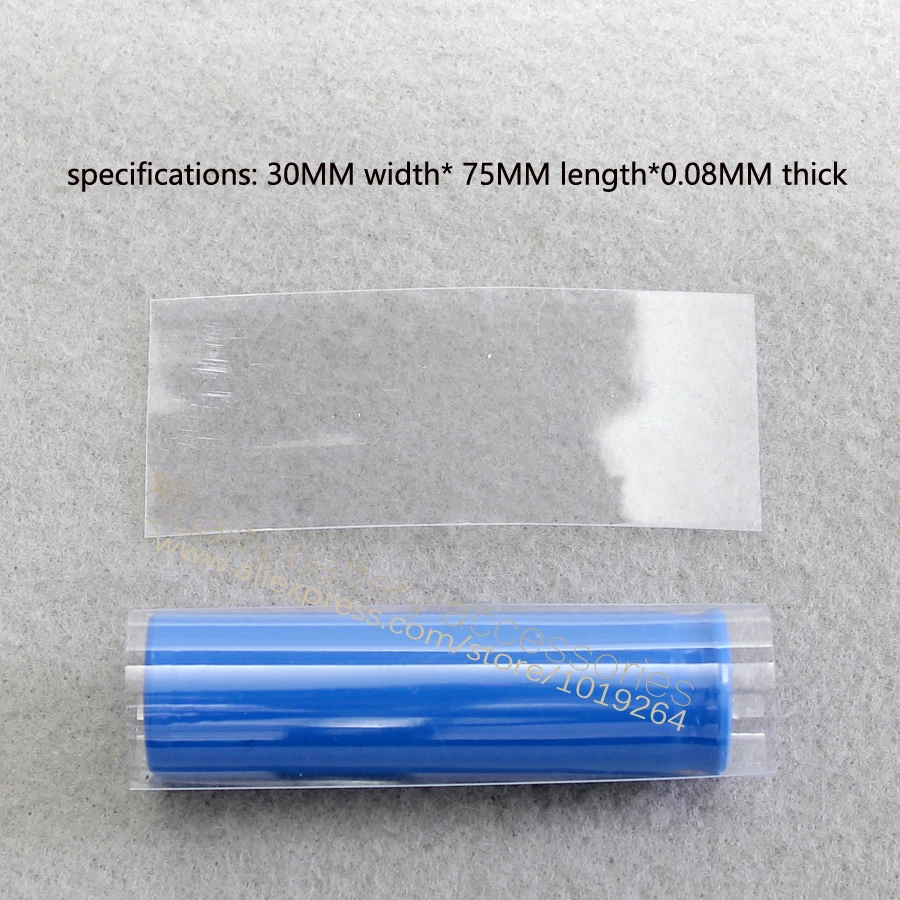 18650 lithium battery encapsulation shiny transparent color heat shrinkable casing pipe set of battery skins PVC heat shrinkable