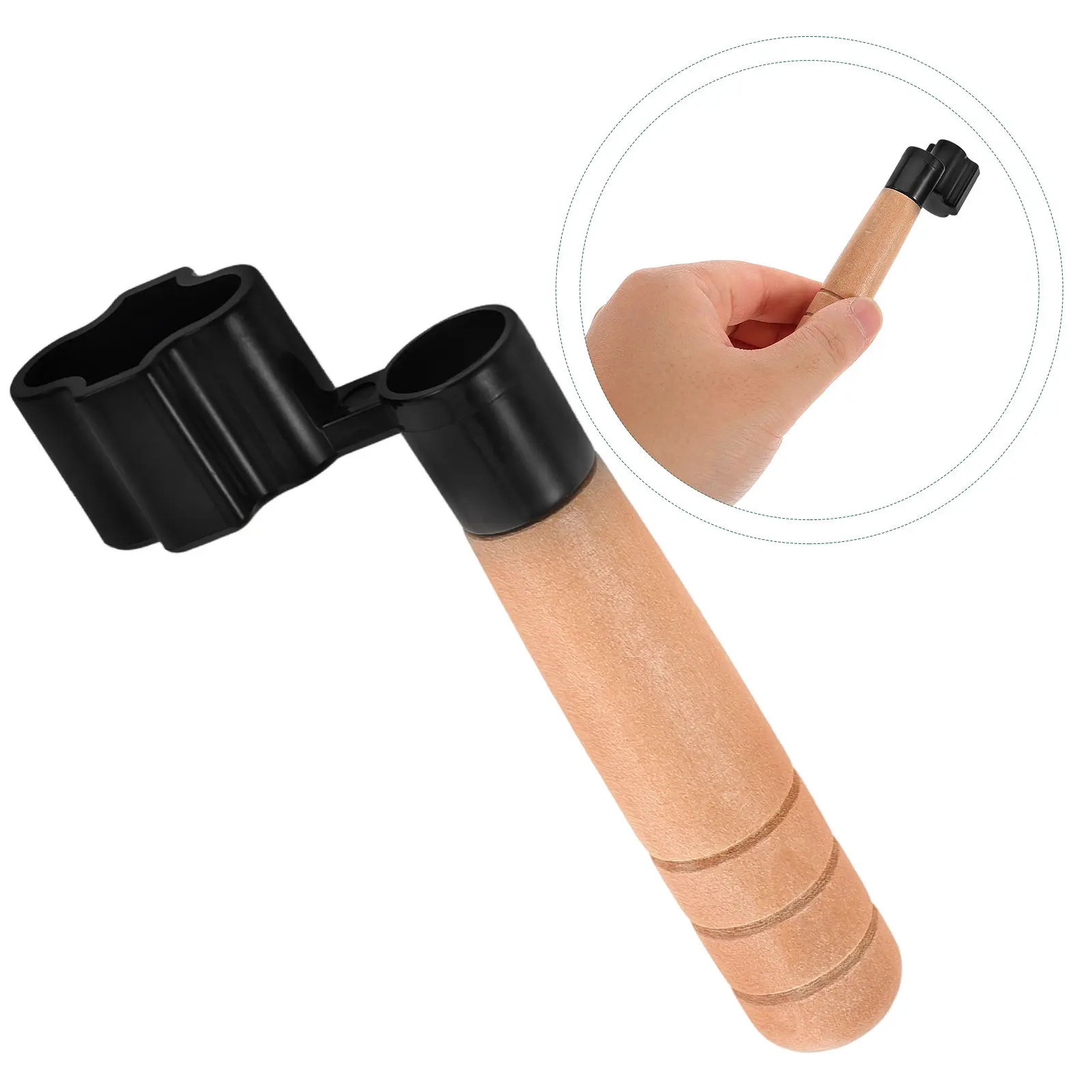 Manual Guitar String Winder with Wooden Handle for Acoustic and Electric Guitars Fast String Replacement Portable Universal