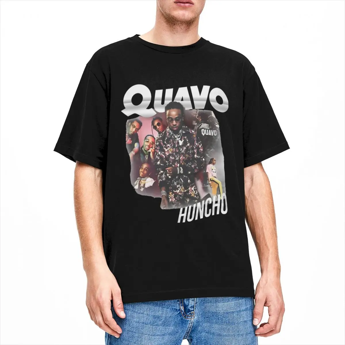 Quavo Huncho Migos Bootleg T Shirt Merch for Men Women Pure Cotton Casual Crew Neck Rapper Tees Short Sleeve Clothes Plus Size