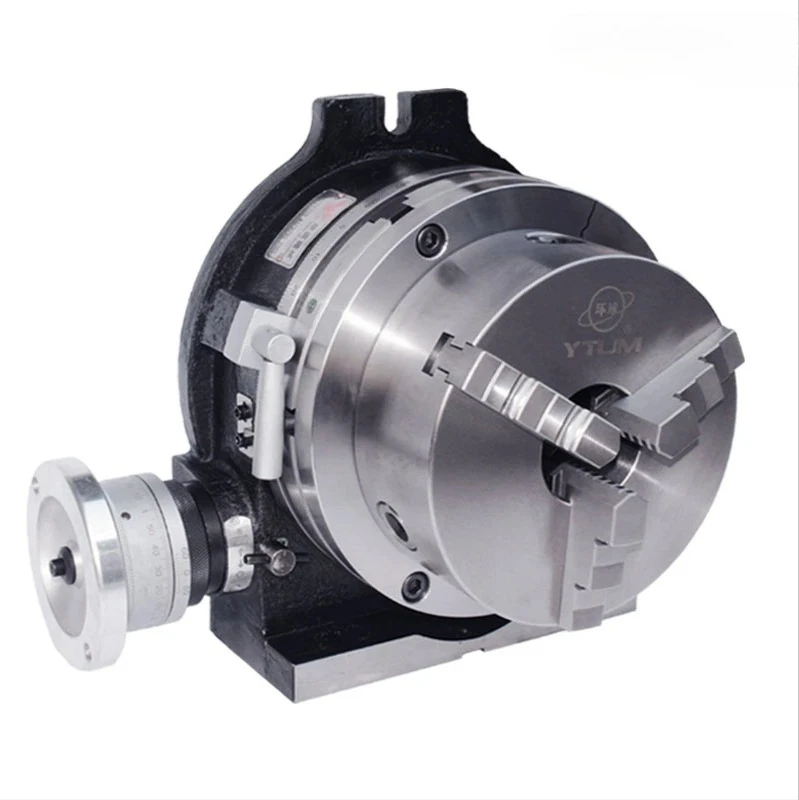 6 Inch Universal Indexing Plate Rotary Table 125 Three-jaw Chuck Milling Machine Indexing Head Vertical and Horizontal Indexer