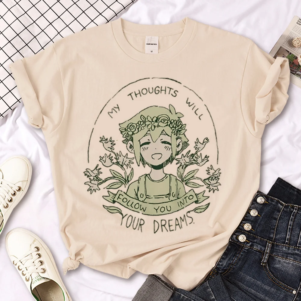 

Omori top women Japanese t shirt girl designer clothes