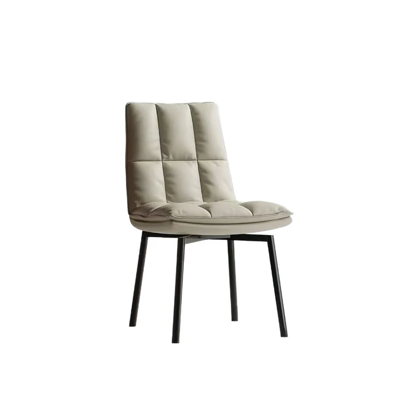 Light luxury minimalist Nordic home high-end restaurant simple modern back chair rotatable