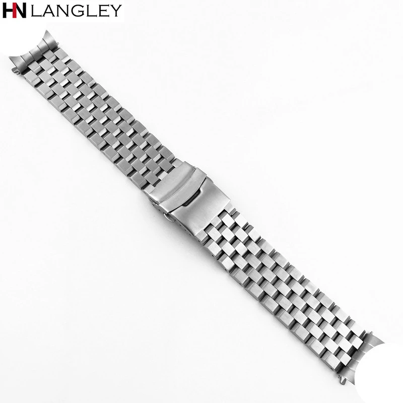 316L Stainless Steel Watch Band for Seiko SKX007 SKX009 SKX173/175 Wristband 20mm 22mm Strap Curved/Straight End Link Bracelet