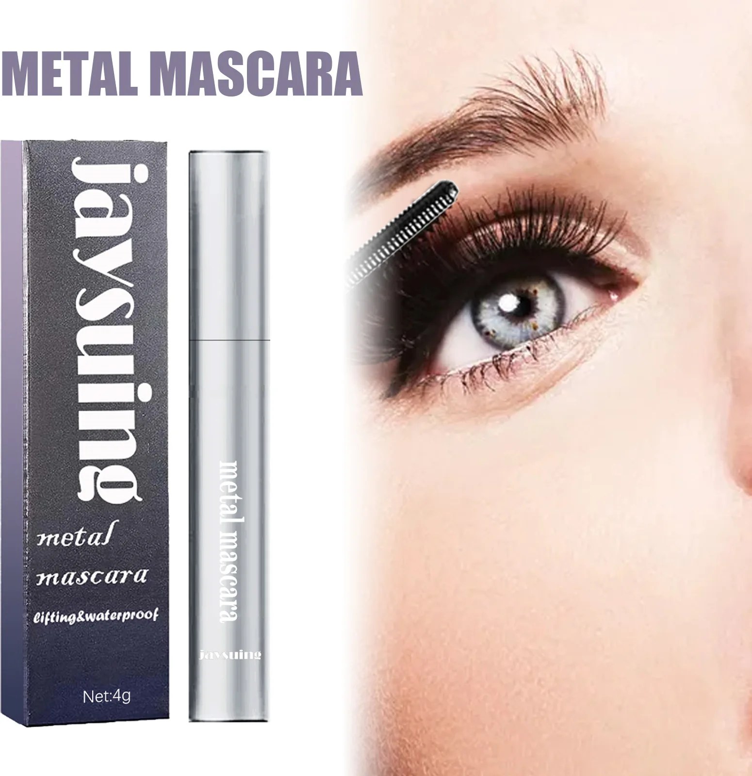 Zijden Vezel Lash Mascara Wimper Verlenging Dikke Curling Waterdichte Langdurige Niet-Smudge Mascara Wimper Extensie Cosmetica