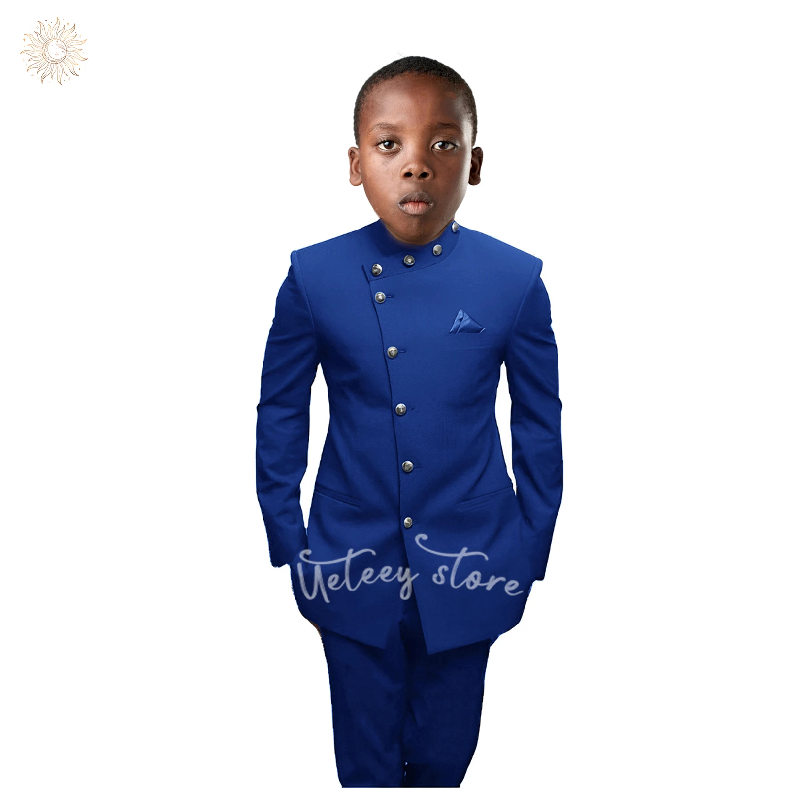 Boys Suits Slim Fit Toddler Tuxedo Suit Set for Teen Boys Communion Dress Clothes Kids Wedding Ring Bearer Outfit