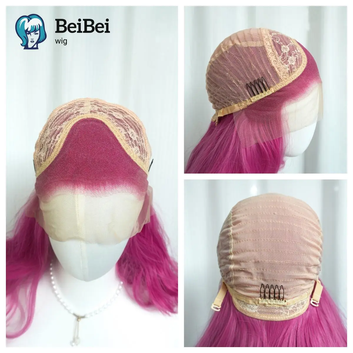 13x4 Hot Pink Wig 26inch Long Straight Heat Resistant Fiber Wigs Free Parting Synthetic Lace Wigs for Women for Cosplay Party