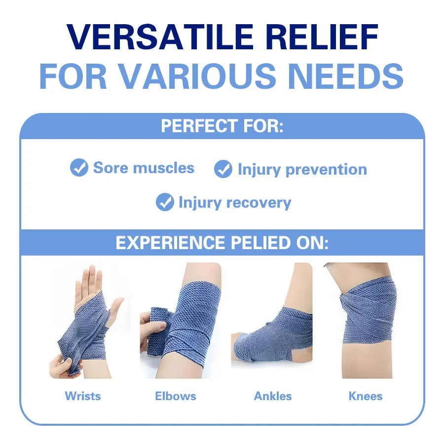 Self Adhesive Ice Bandages Instant Cooling Ice Tape Wrap Sprain Muscle Pain Recovery Cold Compression Athletic First Aid Adults