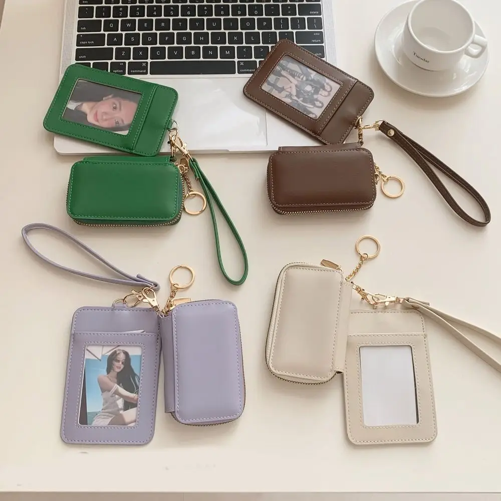 

Portable Korean Style Women Short Wallet Purse Short Clutch Card Bag Zipper Multi-function Coin Pouch Outdoor
