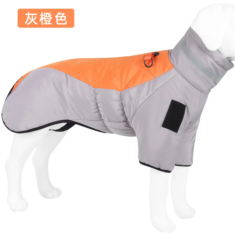 Abrigo impermeable reflectante acolchado para perros medianos-grandes