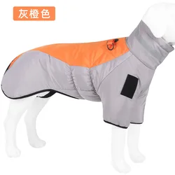 Abrigo impermeable reflectante acolchado para perros medianos-grandes