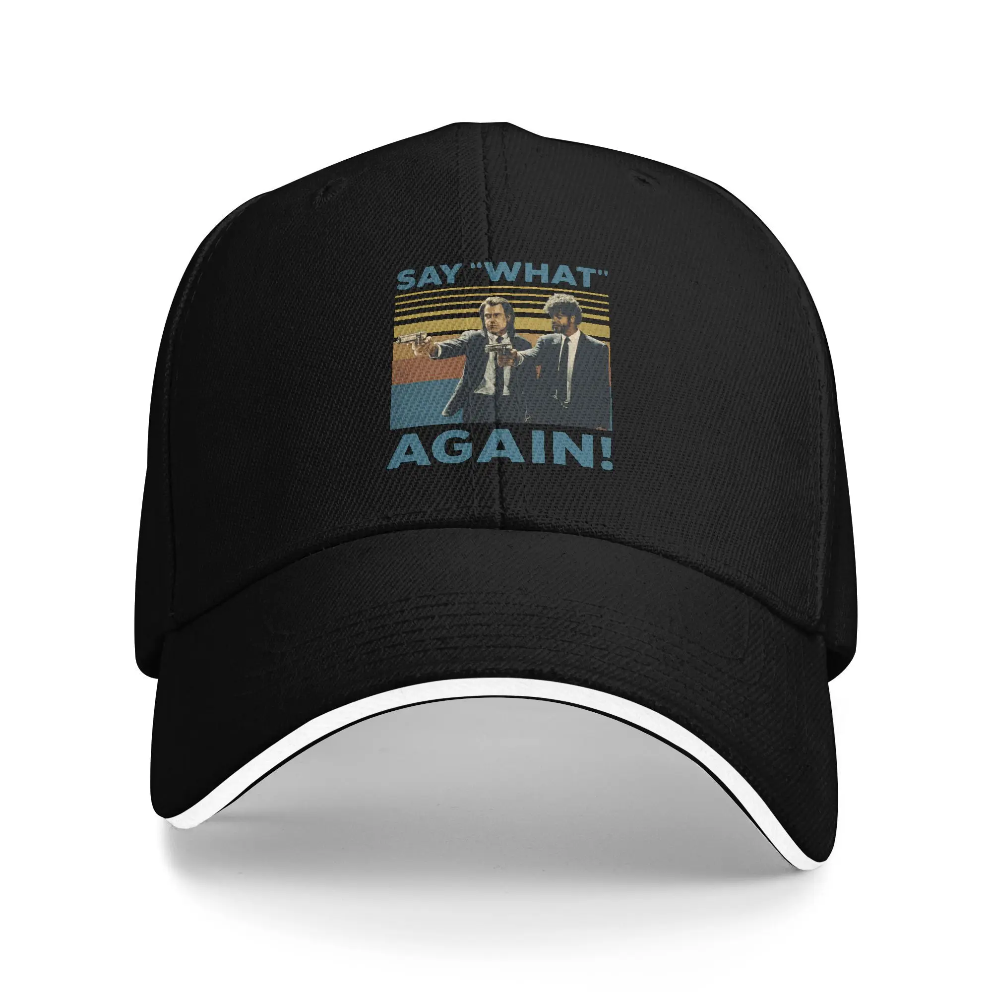 

Pulps Fictions Say What Sun Baseball Cap Spring Street Style Trucker Hat For Women Men Tennis Skate Baseball Caps
