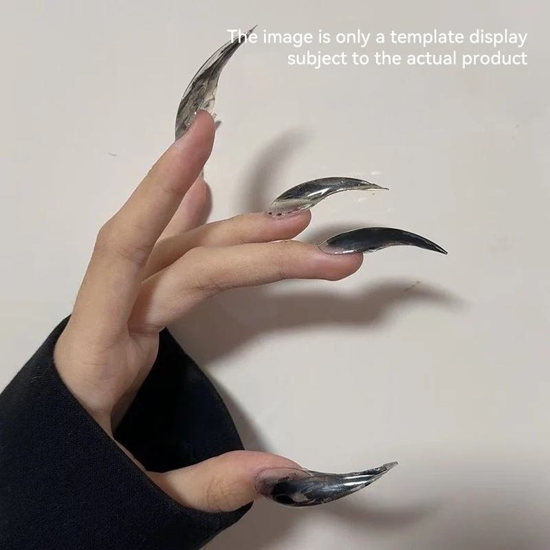 140 szt. Tipsów do paznokci 3D w kształcie orliczych pazurów, giętkie, dwufunkcyjne, do samodzielnego przedłużania paznokci w salonie, sztuczne paznokcie do zdobienia.