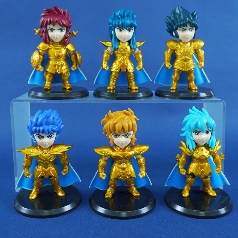 12 unids/set Saint Seiya Artliized caja ciega Tamashi caja Gold Saints colección decoración modelo escritorio decoración juguete pasatiempos 11cm