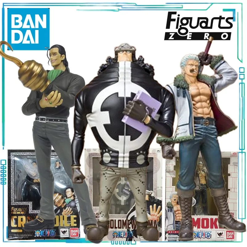 

BANDAI Genuine FiguartsZERO Series ONE PIECE Anime Finished Toys Sir Crocodile，Smoker，Bartholomew Kuma Finished Product Model