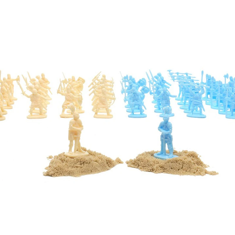 100PCS Historical Medieval Knight Action Figures Sand Table Decor Rich Poses 4 Colors Miniature Warrior Ornament Gift Choice ZYF