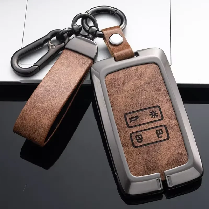 NUEVA Funda de cuero para llave de coche para Renault Austral Kadjar Clio Megane Captur arrana kolaos Zoe Scenic Sandero plumero Logan jogger