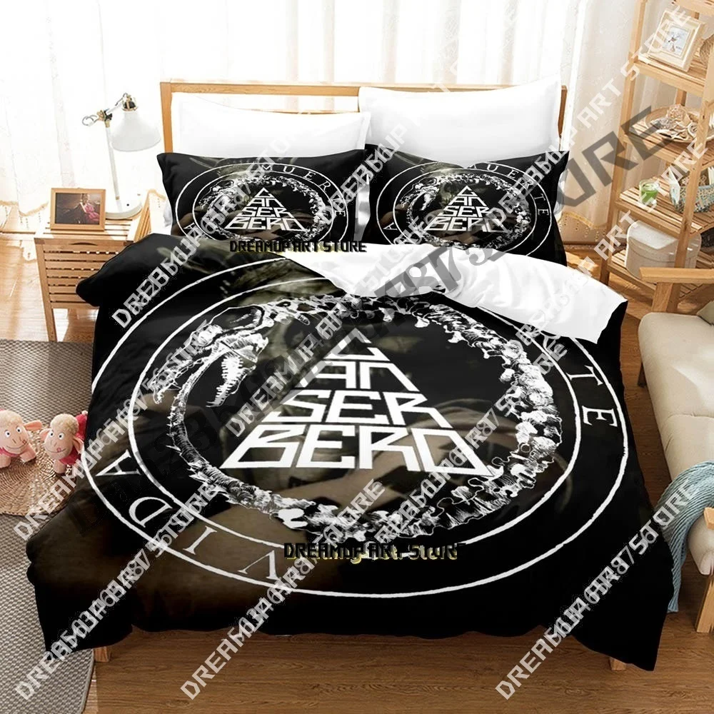 

3D Print Canserbero Bedding Set Single Twin Full Queen King Size Bed Set Adult Kid Bedroom Duvetcover Sets Anime Bed
