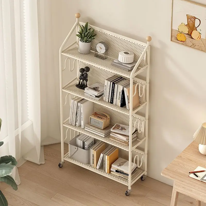 

Shelf, trolley, simple bookcase, mobile bookshelf