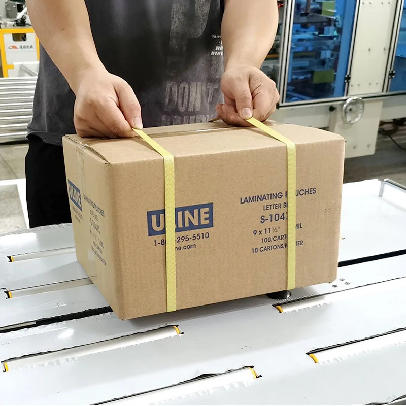 Automatic Strapping Machine Tape PP Band Polyester Steel Box Carton Machinery