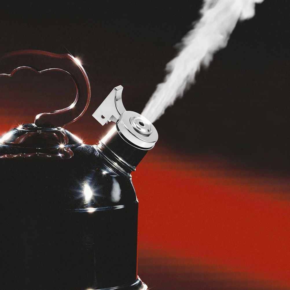 

2 pcs Stainless Steel Whistling Replacement Nozzle Loud Whistle Tea Kettle Spout Tip Boiling Alarm Portable Hot