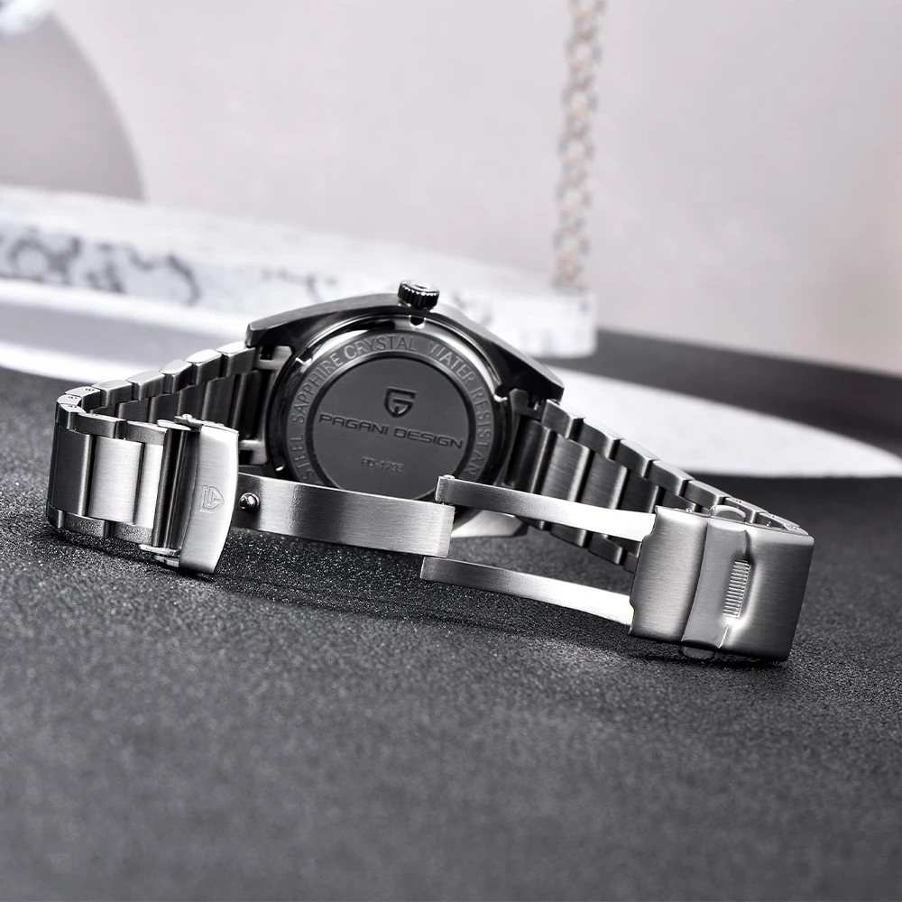 PAGANI DESIGN VH31 Casual Men's Quartz Sapphire Stainless Steel 10bar Luminous C3 thumbnail 2