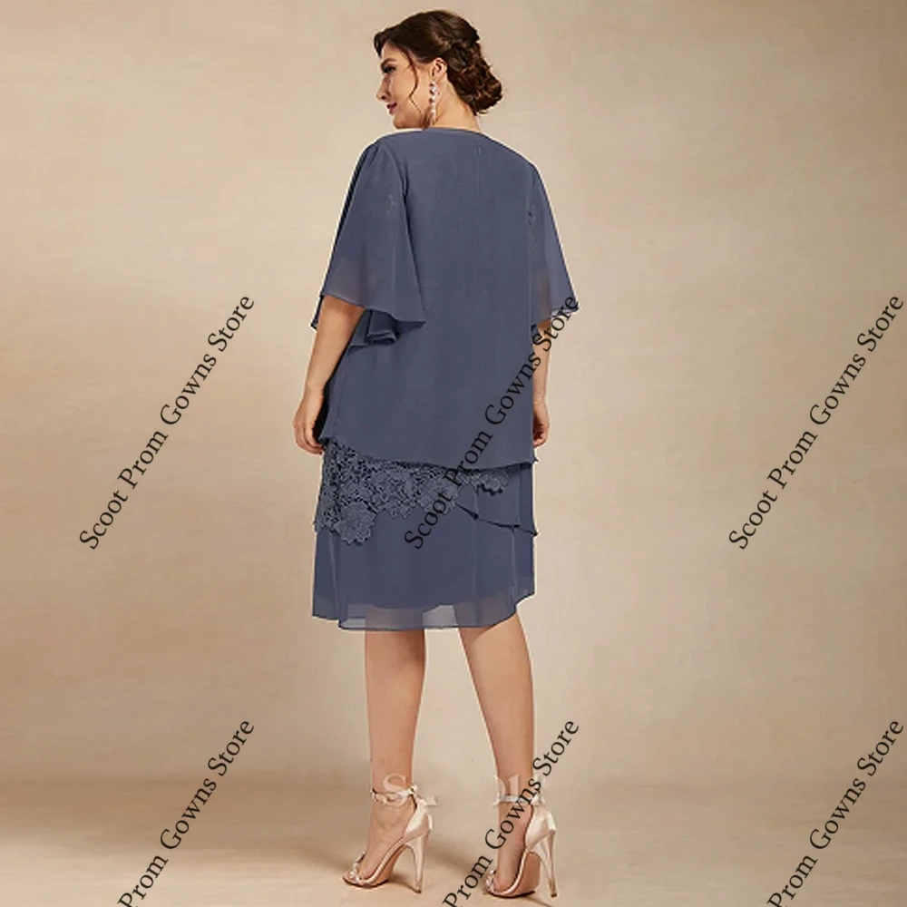 Vestidos De talla grande para madre De novia, vestidos De fiesta De boda De media manga para mujer, novedad De verano 2021, bata De playa De gasa