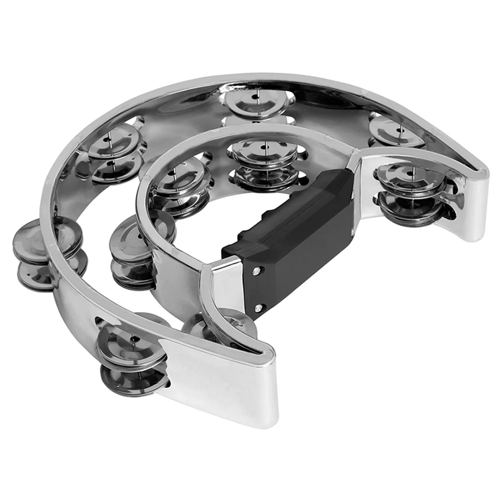 

Double Layer Bell Tambourine Musical Tambourines For Adults Instrument Percussion Shaker Toys ABS Metal Party Children B