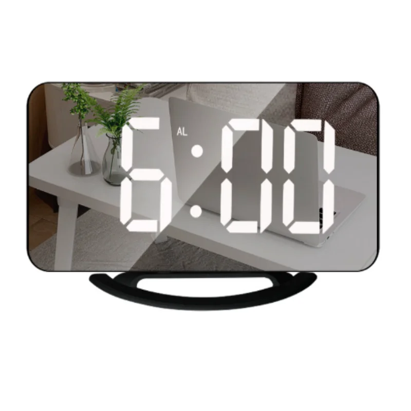 Reloj despertador súper fuerte con cama mecedora, adecuado para durmientes pesados, reloj despertador vibratorio dual con Cable USB