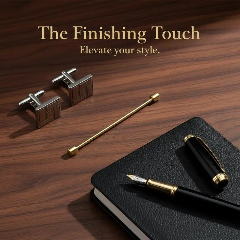 2026 NEW 1/2Pcs Cylinder Collar Bar Screw Tie Pin Collar Clasp Men Business Shirt Formal Casual Accessory