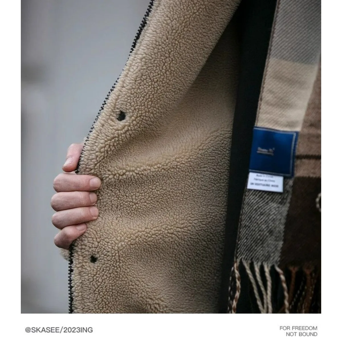 Luxury Vintage Leather Jacket Men's Clothing Autumn Winter Warm Fleece PU Leather Coats Pocket Zips Streetwear Windproof Jacket