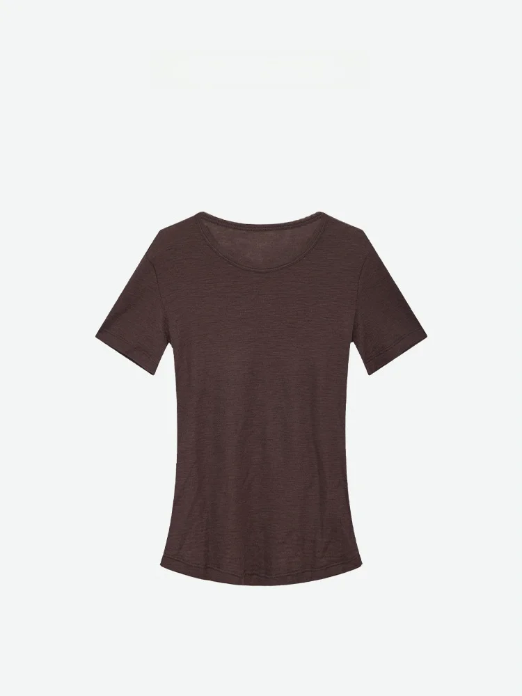 

Базовая круглая футболка Ne Color ort Sve, повседневный универсальный летний топ для женщин Dragon Xi Er A2EXTXJ653