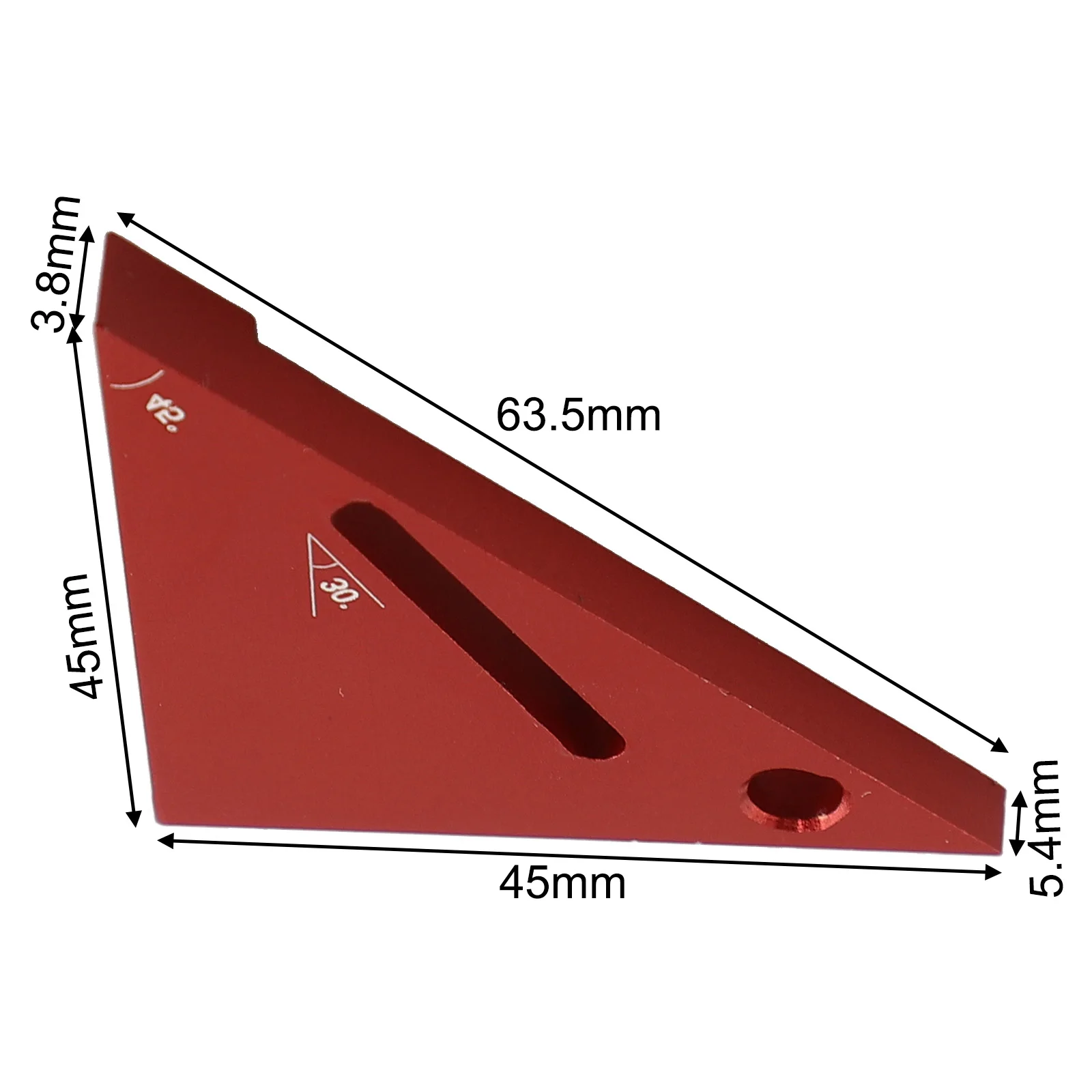 45/90 Degree Protractor Aluminum Alloy Triangle Ruler High-Quality Aluminum Variety Of Colors Versatile Woodworking Tool