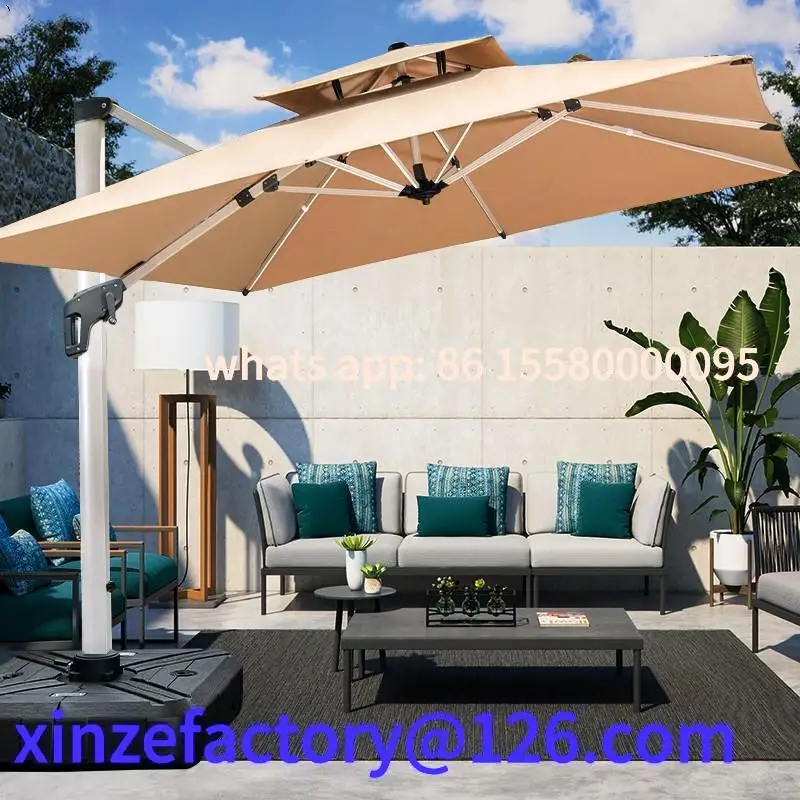 

Customizable rooftop first floor small yard leisure large sun umbrella