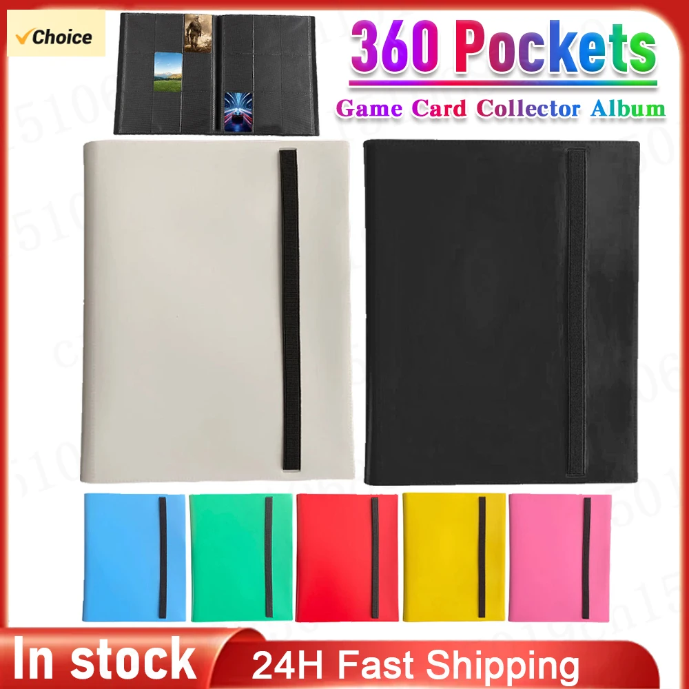 

Trading Card Binder 9 Pocket, Binder for 360 Cards, for MTG, TCG, Game Cards Premium Card Book, Sturdy Card Holder Folders,