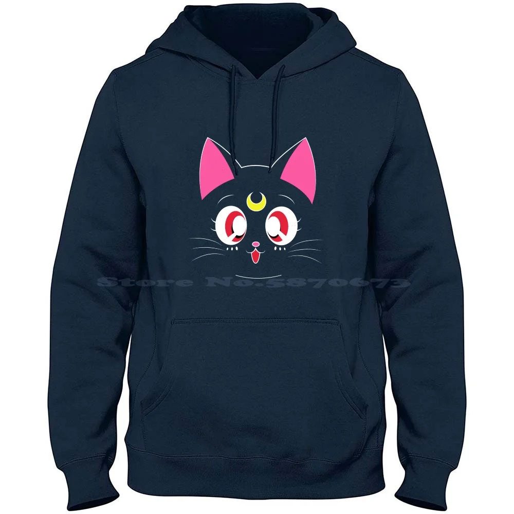 Luna! 100% Cotton Hoodie Luna Jupiter Mars Senshi Luna Cat Kitty Kitten Lolcat