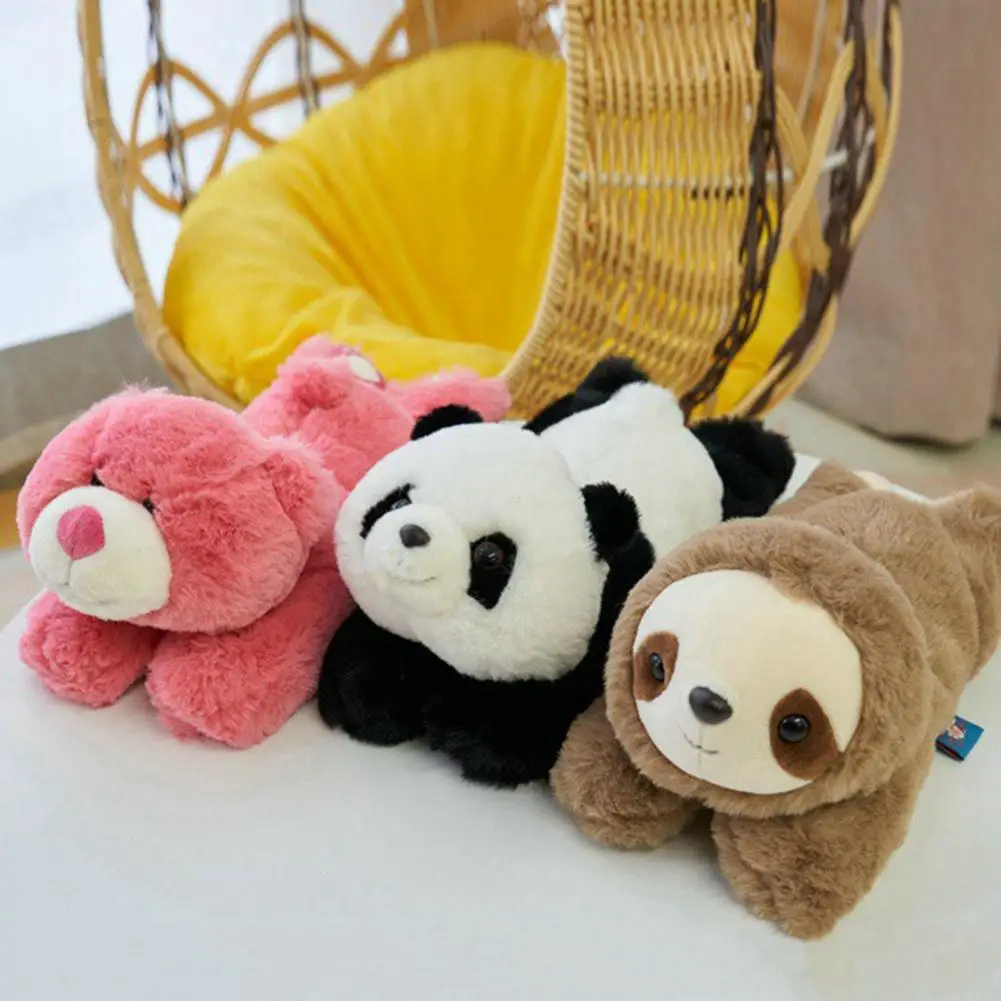 Bracelet Series Toy Cat Plush Doll Stuffed Toy Cute Plush Doll with Clap Circle Cartoon Panda Sloth Cat Dog Bear for Kids